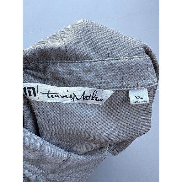 Travis Mathew Polo Shirt Men 2XL XXL Short Sleeve Golf Golfing Pima Cotton Blend - Picture 3 of 9